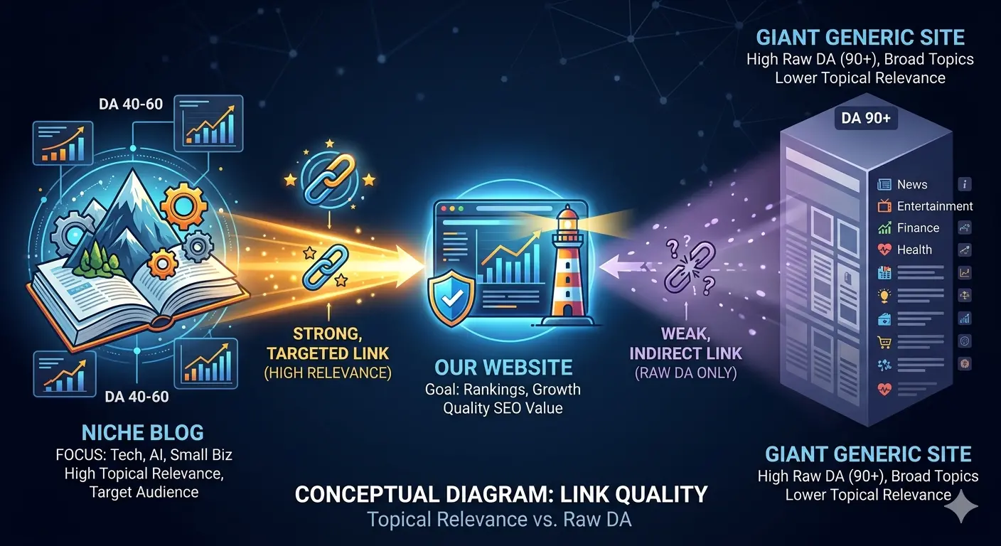 Why Topical Relevance Matters More Than DA for Guest Posts