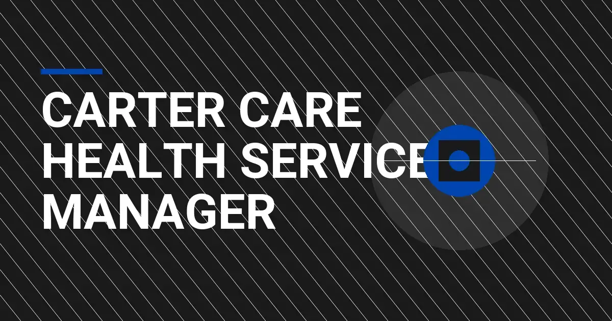 Carter Care Health Services Manager