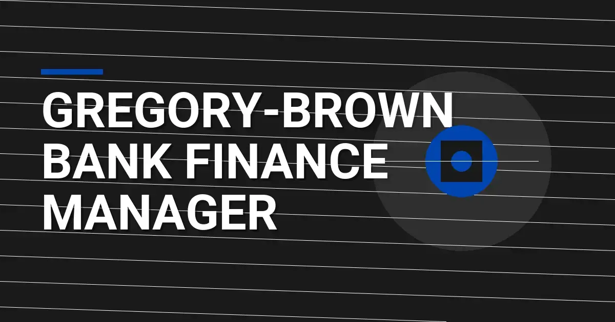 Gregory-Brown Bank Finance Manager