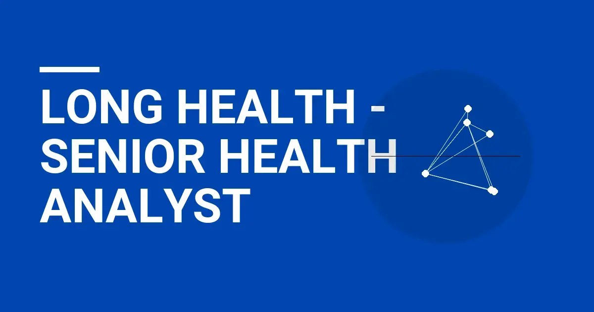 Long Health - Senior Health Analyst