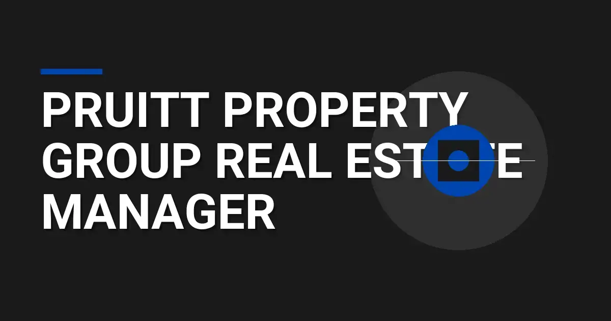 Pruitt Property Group Real Estate Manager